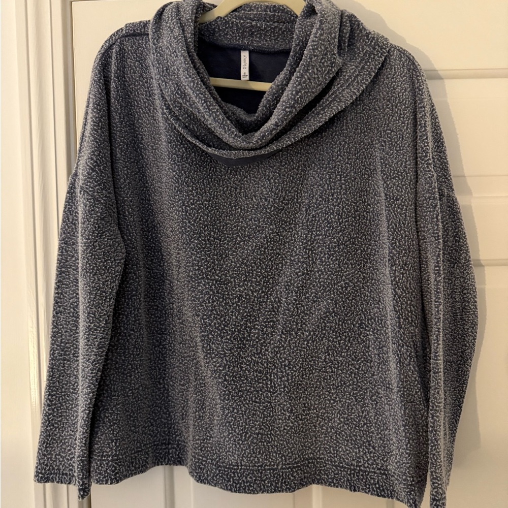 Z Supply Heathered Gray Cowl Neck Sweatshirt